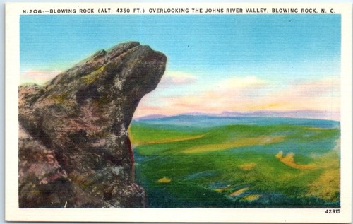 Postcard blowing rock johns - postcard,